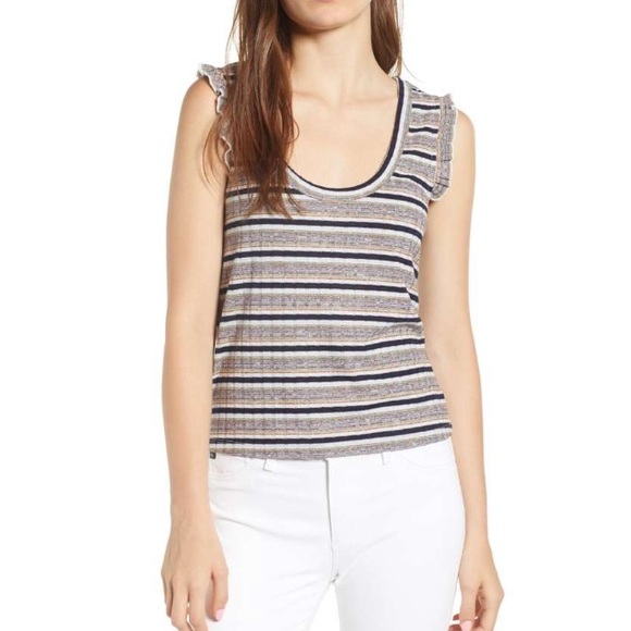 NWT Cupcakes & Cashmere Tank Riffled Size XL - Picture 4 of 4